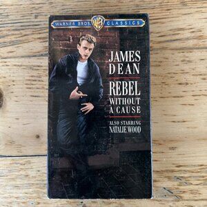 Rebel Without a Cause VHS Video Tape James Dean Movie Warner Bros. Classics RARE